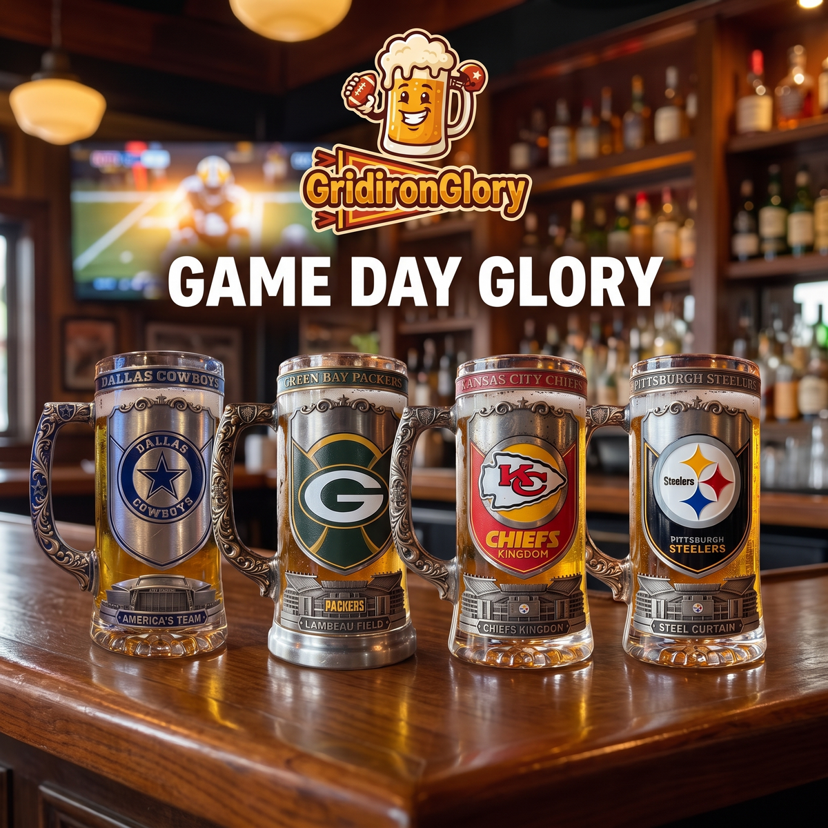 GridironGlory™ Football Beer Mug
